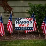 Harris Walz Yard Sign