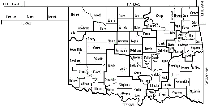 Oklahoma County Map
