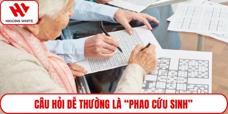 Câu hỏi dễ thường là “phao cứu sinh”