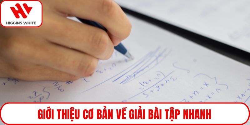 Giới thiệu cơ bản về giải bài tập nhanh