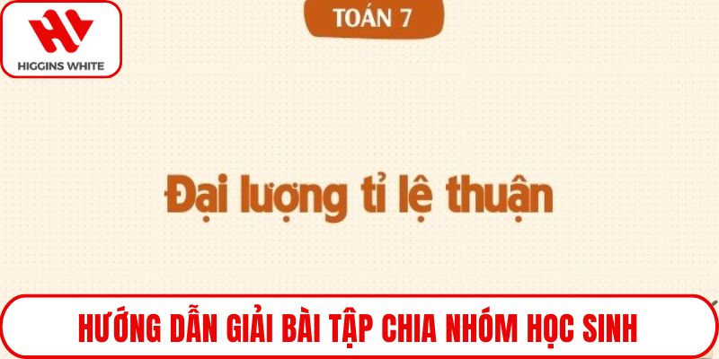Hướng dẫn giải bài tập chia nhóm học sinh