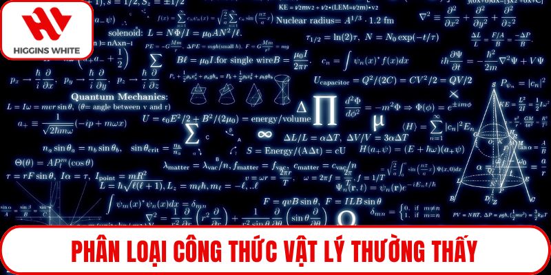 Phân loại công thức vật lý thường thấy