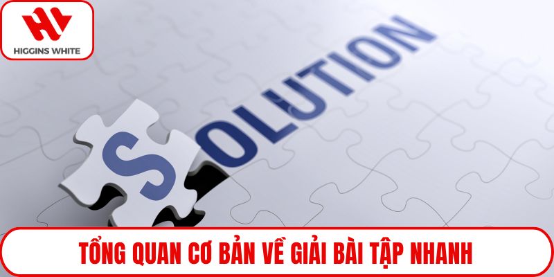 Tổng quan cơ bản về giải bài tập nhanh